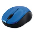 Verbatim Silent Wireless Blue LED Mouse, 2.4 GHz/32.8 ft, Left/Right Hand, Blue 99770